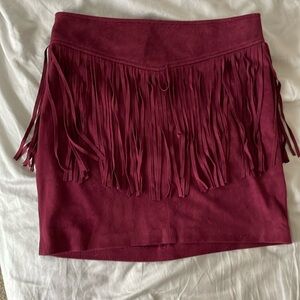 Dynamite Fringe Skirt